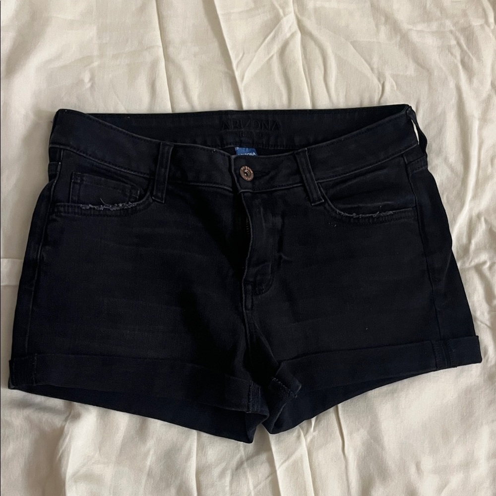 Women's Black Denim Shorts